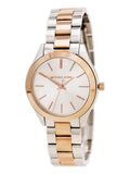 Buy Shop Michael Kors Runway White Dial Two Tone Stainless Steel Strp Watch for Women - MK3204A USA Online