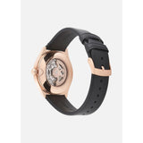 Buy Shop Emporio Armani Meccanico Black Dial Black Leather Watch For Men - AR60004 USA Online