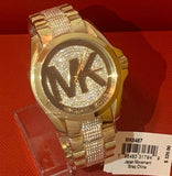 Michael Kors Bradshaw Gold Dial Gold Steel Strap Watch for Women - MK6487