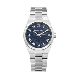 Buy Shop Michael Kors Channing Midnight Blue Dial Silver Steel Strap Watch for Women - MK6113 USA Online