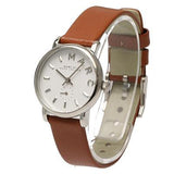 Buy Shop Marc Jacobs Baker White Dial Brown Leather Strap Watch for Women - MBM1270 USA Online