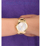 Buy Shop Burberry The City White Dial Gold Steel Strap Watch for Women - BU9103 USA Online