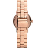 Buy Shop Marc Jacobs Mini Baker Blue Dial Rose Gold Steel Strap Watch for Women - MBM3285 USA Online