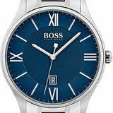 Buy Shop Hugo Boss Governer Blue Dial Silver Steel Strap Watch for Men - 1513487 USA Online