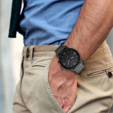Buy Shop Fossil Nate Chronograph Black Dial Black Steel Strap Watch for Men - JR1401 USA Online
