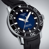 Buy Shop Tissot Seastar 1000 Powermatic 80 Blue Dial Black Rubber Strap Watch For Men - T120.407.17.041.00 USA Online