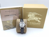 Buy Shop Burberry The City White Dial Black Leather Strap Watch for Women - BU9206 USA Online