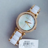 Buy Shop Michael Kors Parker Mother of Pearl Dial Two Tone Steel Strap Watch for Women - MK6400 USA Online