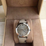 Buy Shop Burberry The City Beige Dial Tan Leather Strap Watch for Women - BU9021 USA Online