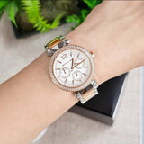 Buy Shop Michael Kors Parker White Dial Two Tone Steel Strap Watch for Women - MK6055 USA Online