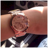 Buy Shop Michael Kors Cooper Rose Gold Rose Gold Steel Strap Watch for Women - MK6275 USA Online