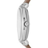 Buy Shop Marc Jacobs Mandy Silver Dial Brown Leather Strap Watch for Women - MJ1563 USA Online