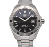 Buy Shop Tag Heuer Aquaracer Automatic Black Dial Silver Steel Strap Watch for Men - WAY2110.BA0928 USA Online