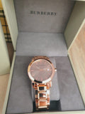 Buy Shop Burberry The City Rose Gold Dial Rose Gold Steel Strap Watch for Women - BU9034 USA Online