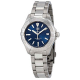 Buy Shop Tag Heuer Aquaracer Quartz Blue Dial Silver Steel Strap Watch for Women - WBD1312.BA0740 USA Online