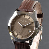 Buy Shop Gucci G Timeless Quartz Brown Dial Brown Rubber Strap Watch For Men - YA126403 USA Online