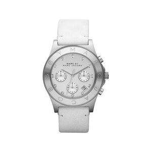 Buy Shop Marc Jacobs Blade White Dial White Leather Strap Watch for Women - MBM1187 USA Online