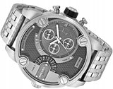 Buy Shop Diesel Little Daddy Chronograph Black Dial Silver Steel Strap Watch For Men - DZ7259 USA Online