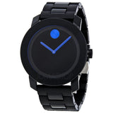 Buy Shop Movado Bold TR90 Black Dial Black Steel Strap Watch for Men - 3600099 USA Online