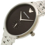 Buy Shop Emporio Armani Classic Quartz Black Dial Silver Steel Strap Watch For Men - AR11161 USA Online