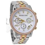 Buy Shop Michael Kors Ritz White Dial Two Tone Steel Strap Watch for Women - MK5650 USA Online
