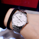 Buy Shop Tissot Le Locle Automatic Cosc White Dial Silver Steel Strap Watch For Men - T006.408.11.037.00 USA Online