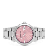Buy Shop Burberry The City Pink Dial Silver Steel Strap Watch for Women - BU9124 USA Online