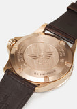 Buy Shop Emporio Armani Pro Planet Three Hand Date Blue Dial Brown Leather Strap Watch For Men - AR11556 USA Online