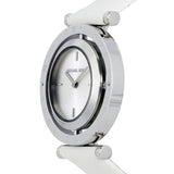 Buy Shop Michael Kors Averi Silver Dial White Leather Strap Watch for Women - MK2524 USA Online