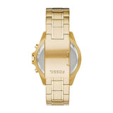Buy Shop Fossil Garrett Chronograph Gold Dial Gold Steel Strap Watch for Men - FS5772 USA Online