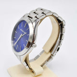 Buy Shop Michael Kors Slim Runway Quartz Blue Dial Silver Steel Strap Watch For Women - MK3379 USA Online