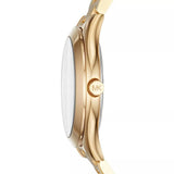 Buy Shop Michael Kors Mini Runway Slim Gold Dial Gold Steel Strap Watch for Women - MK3512 USA Online