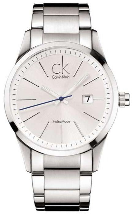 Buy Shop Calvin Klein Bold Silver Dial Silver Steel Strap Watch for Men - K2246120 USA Online