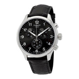 Buy Shop Tissot Chrono XL Classic Black Dial Black Leather Strap Watch For Men - T116.617.16.057.00 USA Online
