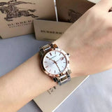 Buy Shop Burberry The City White Dial Two Tone Steel Strap Watch for Women - BU9105 USA Online