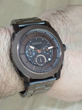 Buy Shop Fossil Machine Chronograph Grey Dial Grey Steel Strap Watch for Men - FS5172 USA Online
