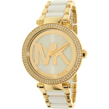 Buy Shop Michael Kors Parker White Dial Two Tone Steel Strap Watch for Women - MK6313 USA Online