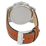 Buy Shop Fossil Grant Chronograph Blue Dial Brown Leather Strap Watch for Men - FS5210 USA Online