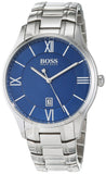 Buy Shop Hugo Boss Governer Blue Dial Silver Steel Strap Watch for Men - 1513487 USA Online