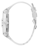Buy Shop Guess Phoenix J Balvin White Dial Transparent Silicone Strap Watch For Men - V1051M1 USA Online