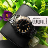 Buy Shop Marc Jacobs Amy Black Dial Black Steel Strap Watch for Women - MBM8595 USA Online