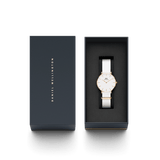 Buy Shop Daniel Wellington Petite Dover Quartz White Dial White NATO Strap Watch For Women - DW001000313 USA Online