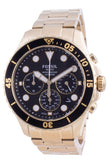 Buy Shop Fossil FB-03 Chronograph Black Dial Gold Steel Strap Watch for Men - FS5727 USA Online