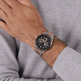 Buy Shop Michael Kors Layton Chronograph Black Dial Two Tone Steel Strap Watch For Men - MK8913 USA Online
