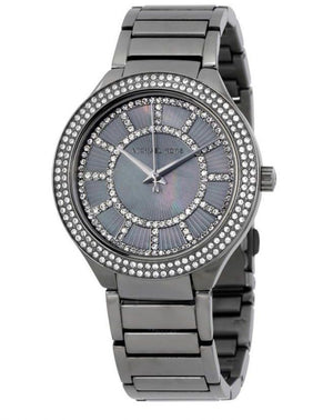 Buy Shop Michael Kors Kerry Gunmetal Dial Steel Strap Watch for Women - MK3410 USA Online