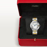 Buy Shop Cartier Ballon Bleu de Cartier Silver Dial Two Tone Steel Strap Watch for Women - W2BB0030 USA Online