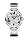 Buy Shop Cartier Ballon Bleu De Cartier Silver Dial Silver Steel Strap Watch for Women - W69011Z4 USA Online