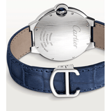Buy Shop Cartier Ballon Bleu De Cartier Blue Dial Blue Leather Strap Watch for Men - WSBB0027 USA Online