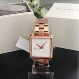 Buy Shop Michael Kors Lake Quartz White Dial Rose Gold Steel Strap Watch For Women - MK3645 USA Online