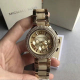 Buy Shop Michael Kors Camille Gold Dial Gold Steel Strap Watch for Women - MK5902 USA Online